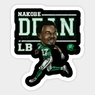 Nakobe Dean Philadelphia Cartoon Sticker